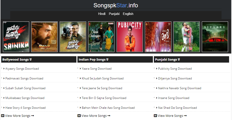 SongsPK - Unblocked music sites