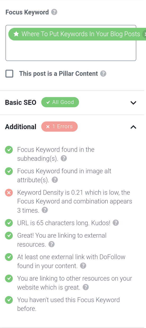 Where to Put Keywords in a Blog Post.