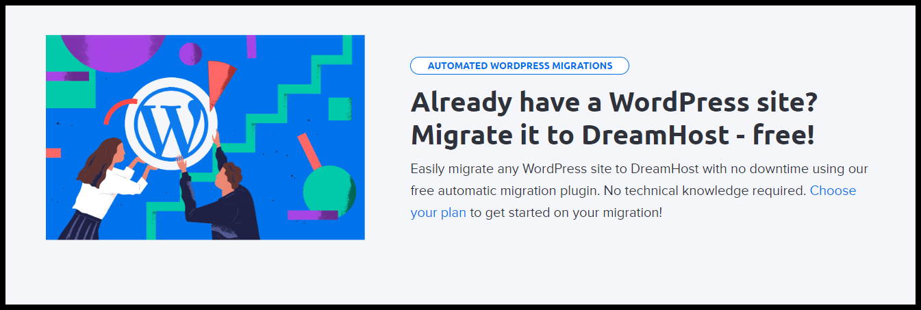 DreamHost FREE WordPress Website migration