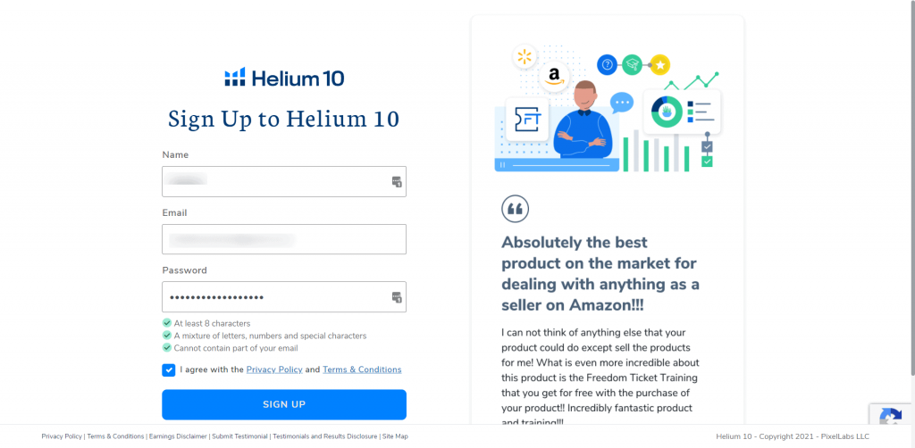 How to get helium 10 free trial