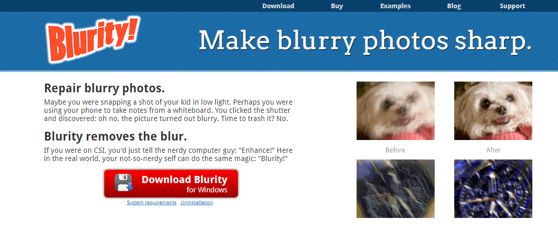 Blurity - How To Unblur The Image