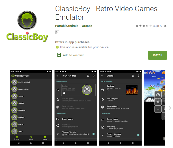 ClassicBoy -Best PS1 Emulators for Windows 10