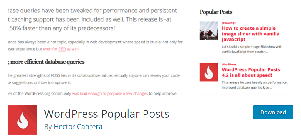 Free WordPress Plugins - WordPress Popular Posts