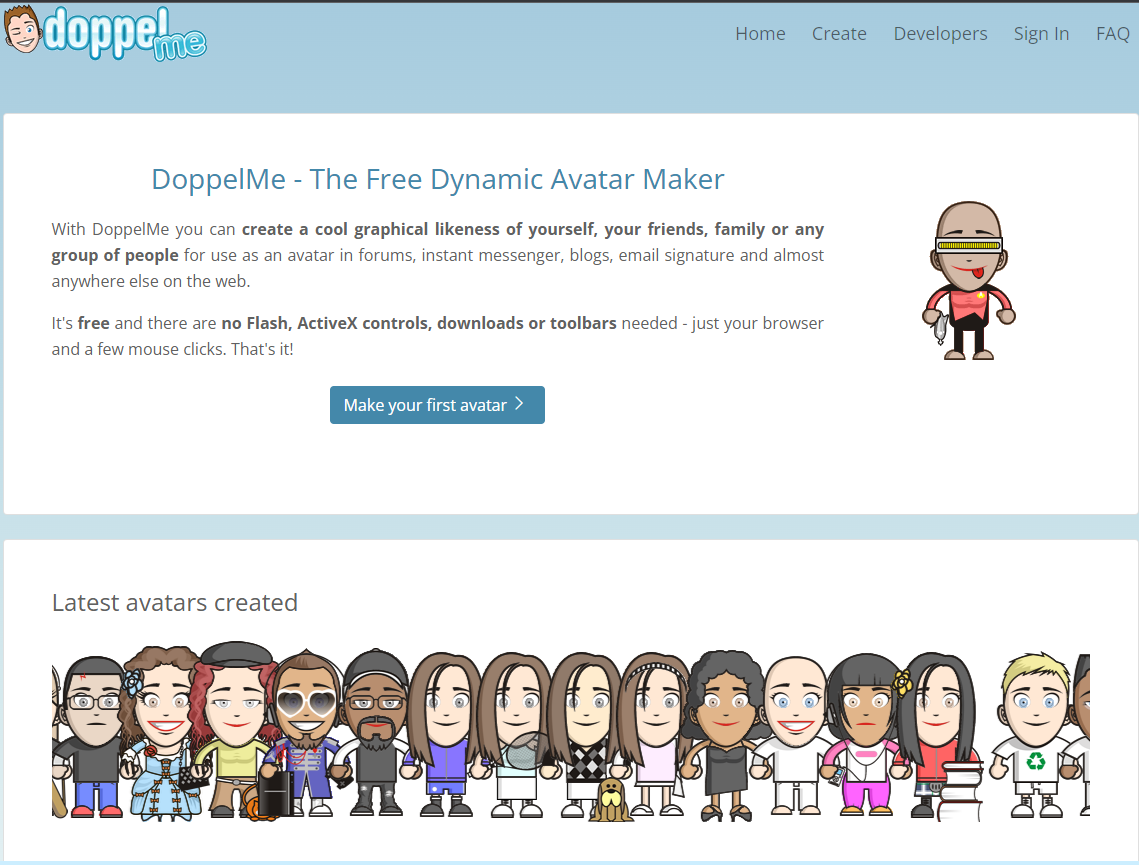 DoppelMe - Cartoon Avatar Maker Online