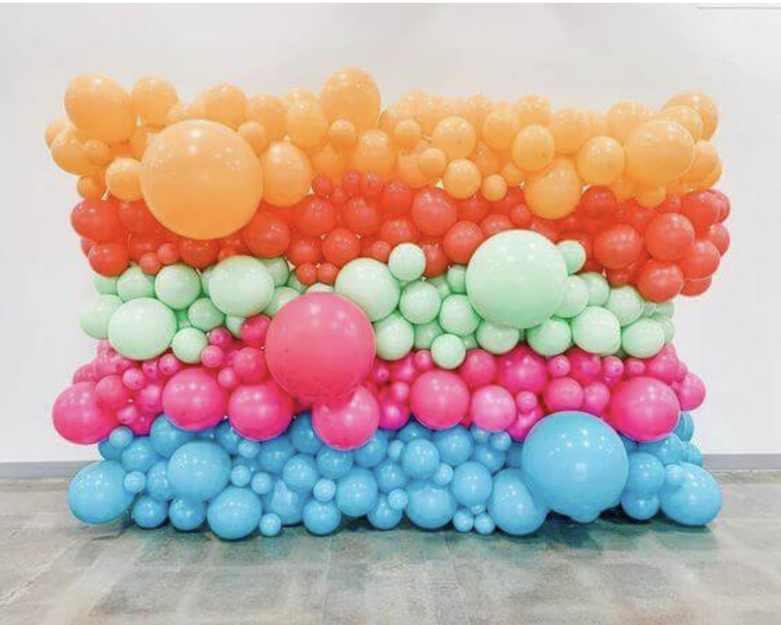 Bubblegum balloon backdrop