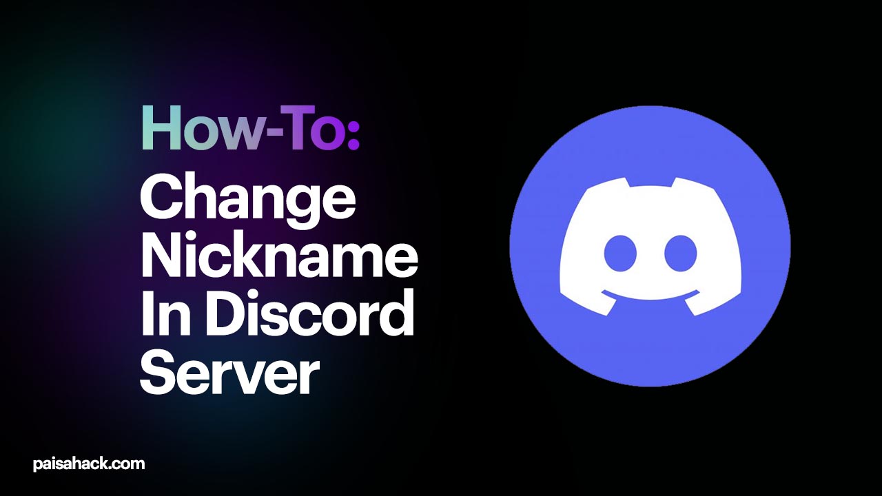 How to change nickname on discord