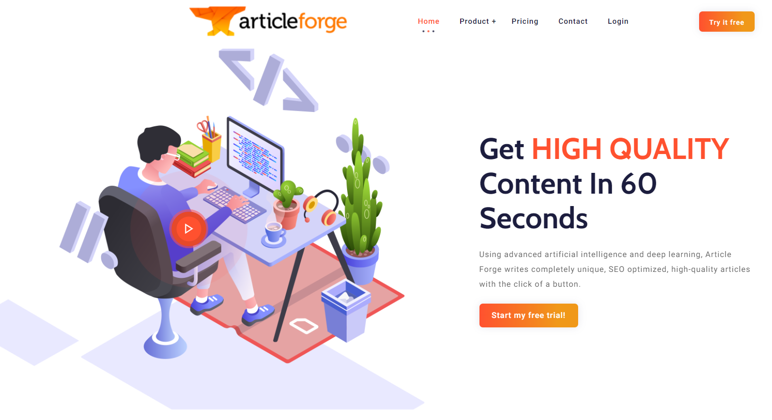 Article Forge Overview - Best AI Story Generator Tools