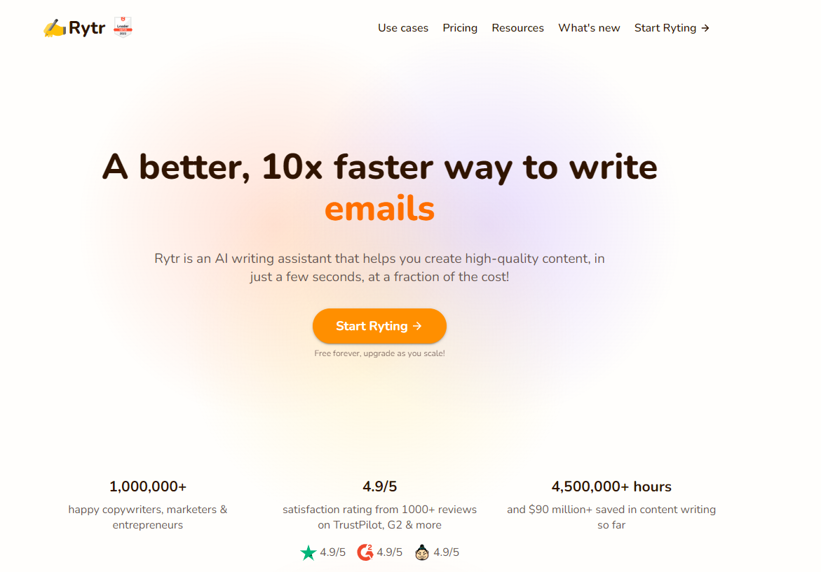 Rytr Review - Best AI Writing Software