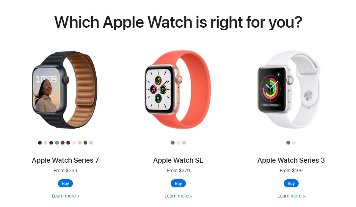 different apple watch : Apple Watch Features And Functions