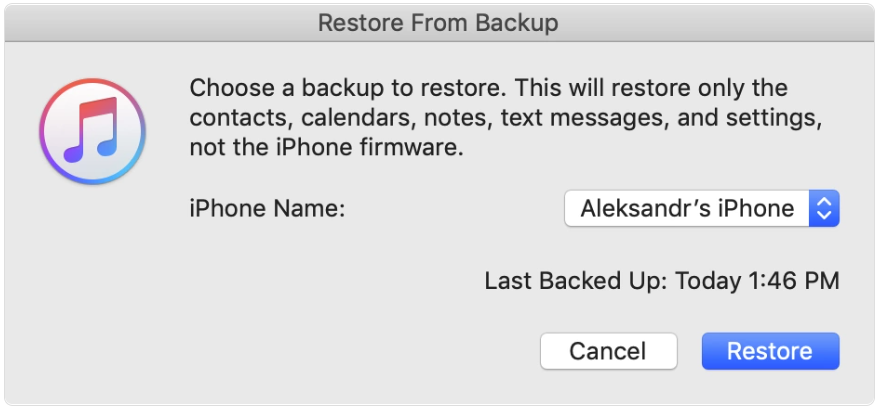 itune restore : How To Recover Deleted Videos From iPhone