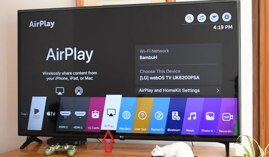 AirPlay : AirPlay On LG Smart TV