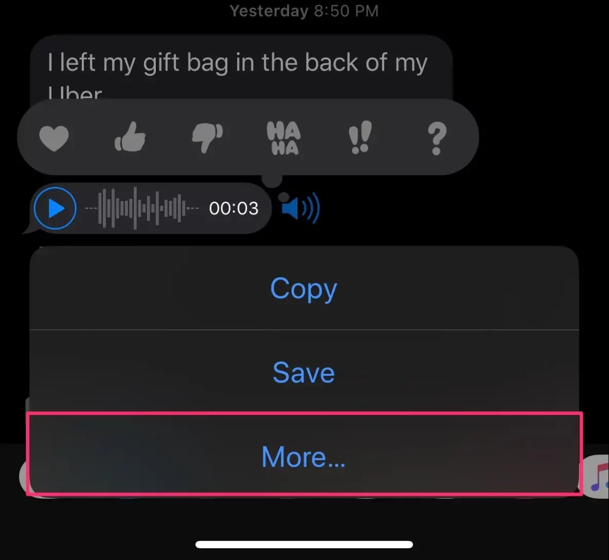 How To Save Audio Messages outside/ where do saved audio messages go
