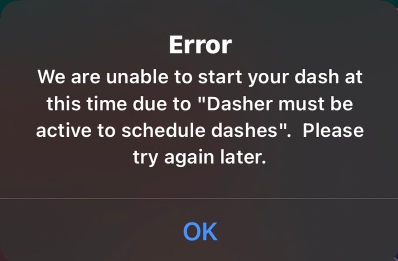 Inactive dasher