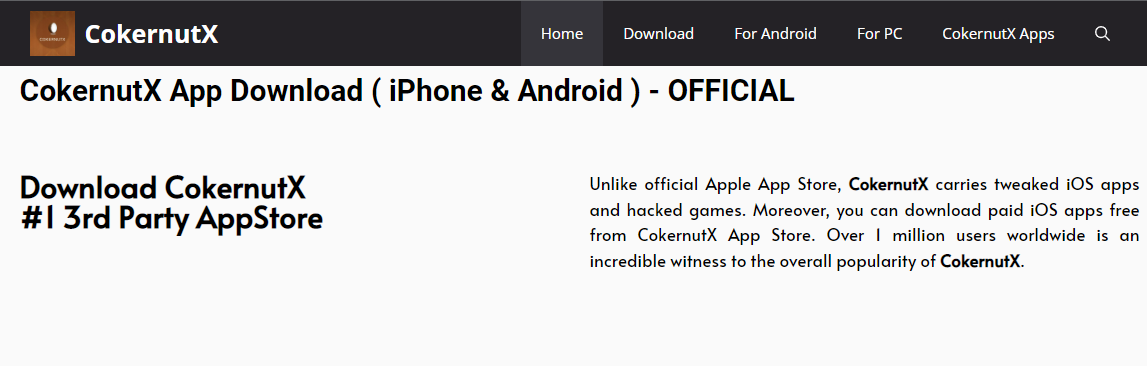 CokerNutX Third Party App Stores