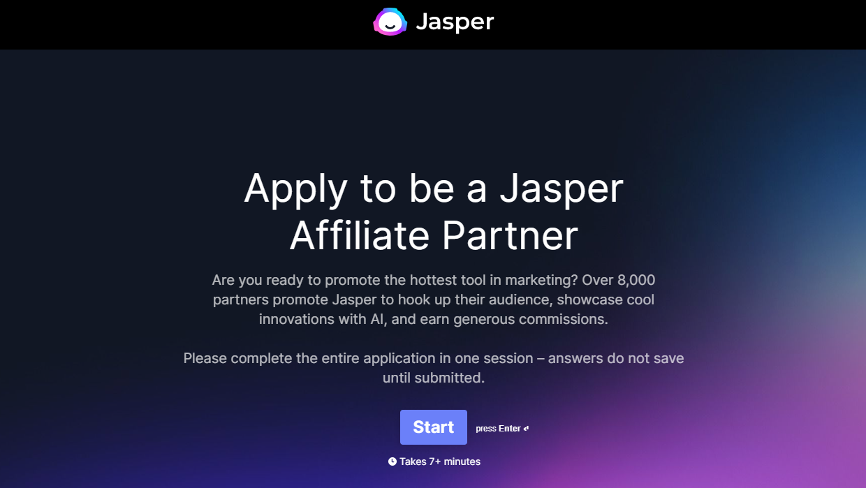 Apply for Jasper AI Affiliate Program