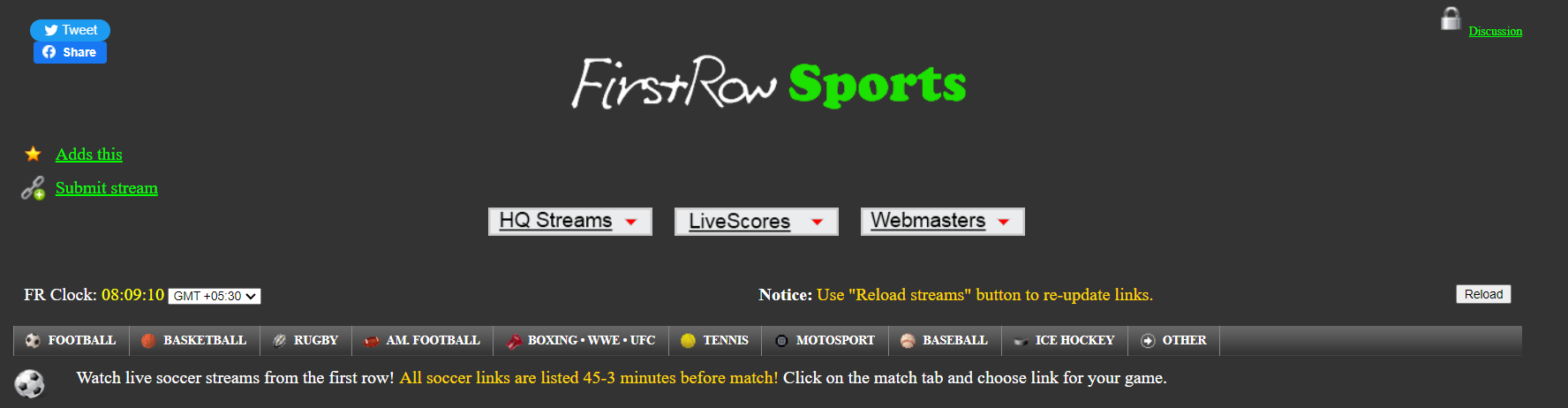 FirstRow Sports Overview