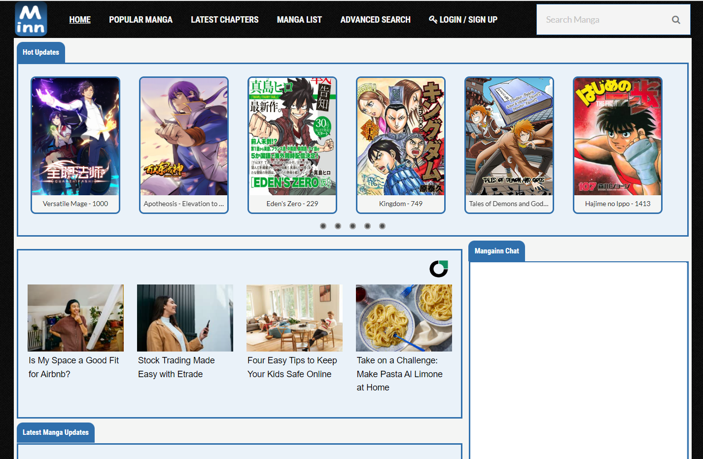 MangaInn- Best Manga Websites