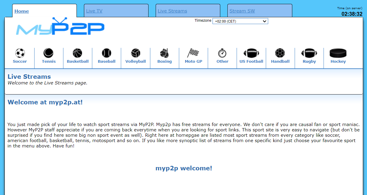 MyP2P- Best VipBox Alternatives