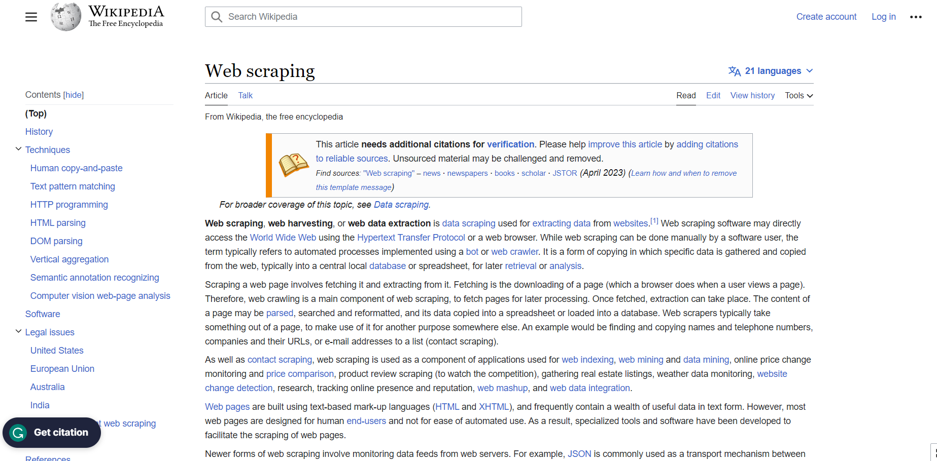 Wikipedia Overview