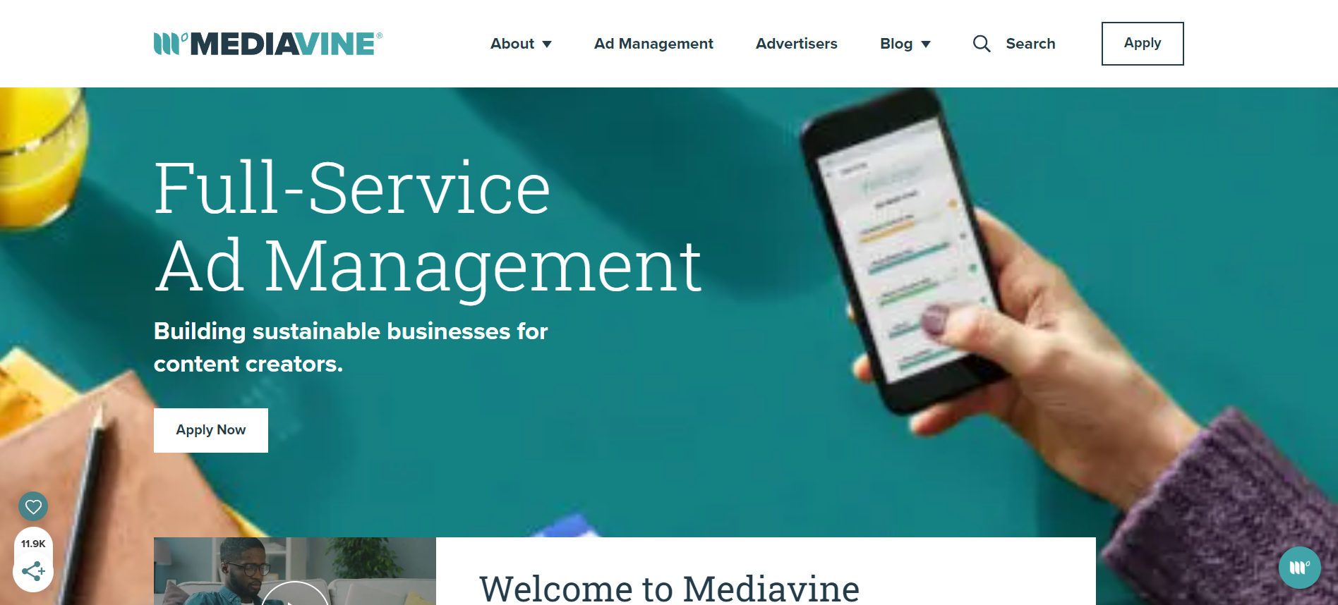Mediavine- Best Ad Networks For Publishers
