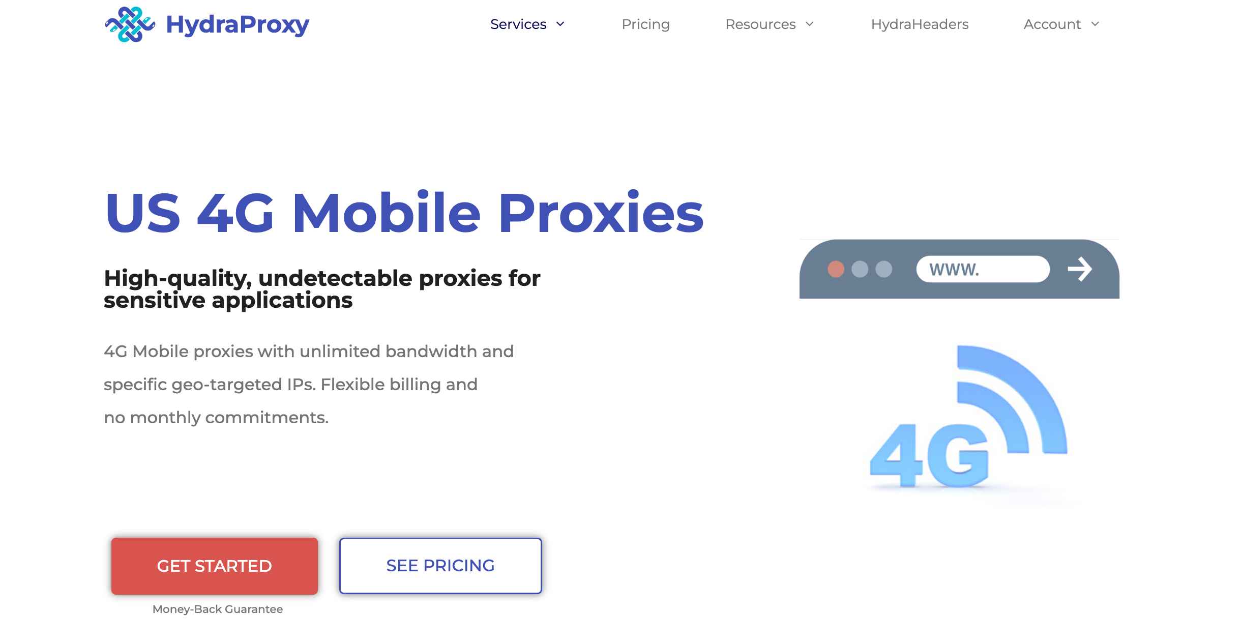 Mobile Proxies offered by HydraProxy