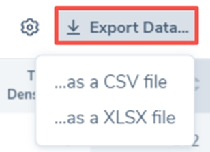 Export Data to a Spreadsheet
