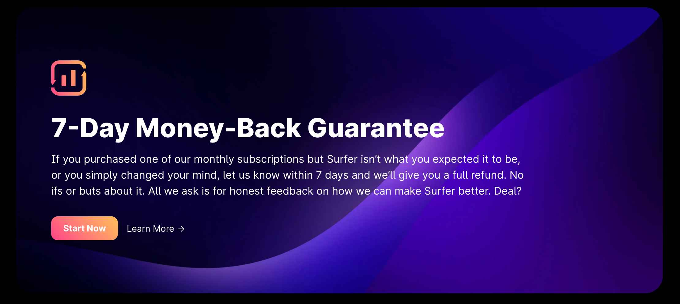 Surfer SEO Money-back Guarantee