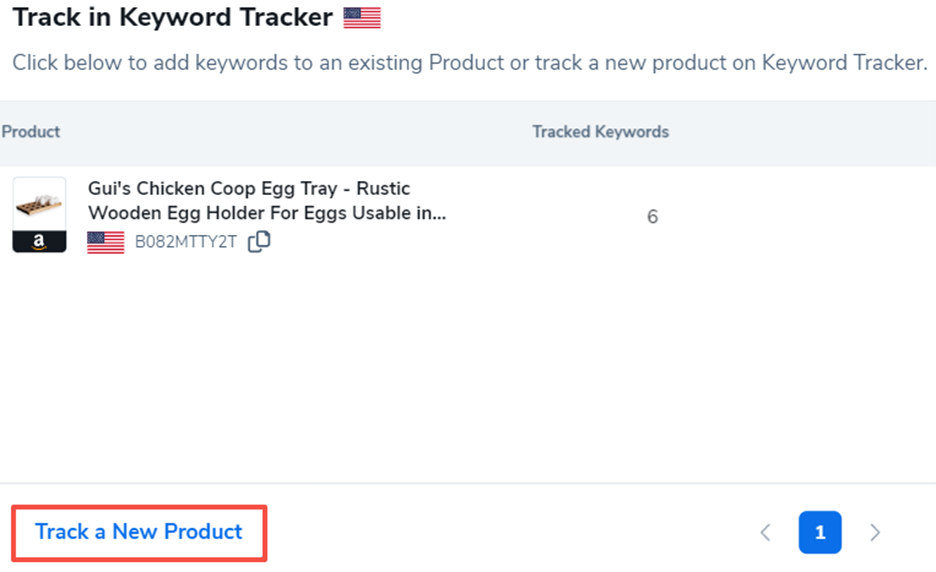 Track In Keyword Tracker