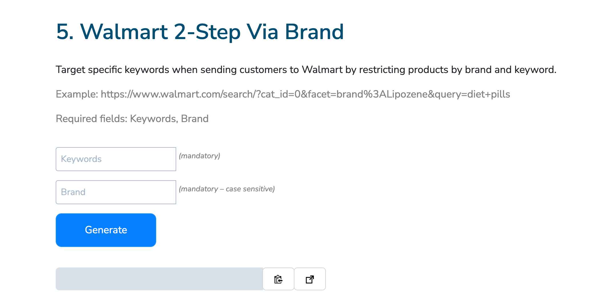 Walmart 2-Step Via Brand