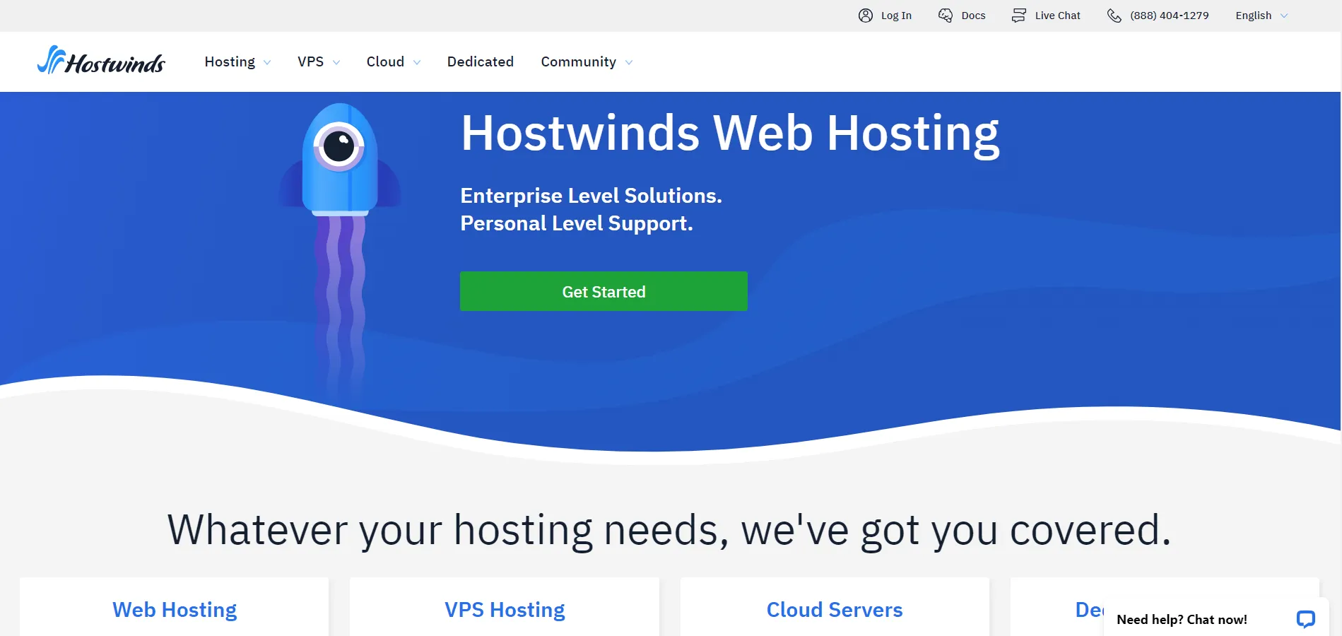 Hostwinds Homepage
